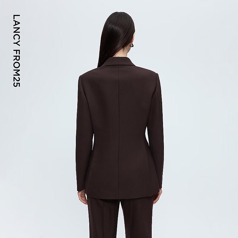 LANCY Ankela Red Double-Breasted Blazer