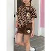 Girls' Floral Print Set, Floral Print Dress, Stretch Fabric, Two-Piece Clothing, Girls' Clothing, Popular Style