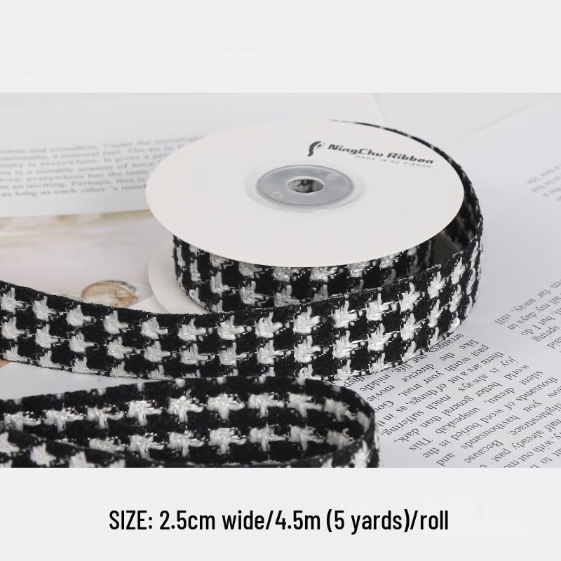 Silk Lattice Fabric Ribbon for DIY Gift Packaging & Hair Accessories