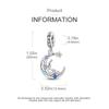 Moon Lovely Stars Little Girl Pendants Plata Genuine Bead Fits Genuine Charm Bracelets Bead Jewellery Gift For Women