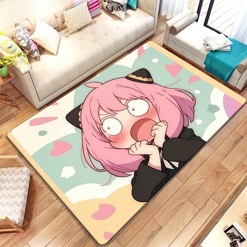 

S- SPY×FAMILY Cute Cool Japanese Anime HD Print Carpet Living Room,kitchen,bedroom,Sofa,Table,Rug,Non-slip,Chair,Picnic,Camp,Mat 40x60cm(15x23in)