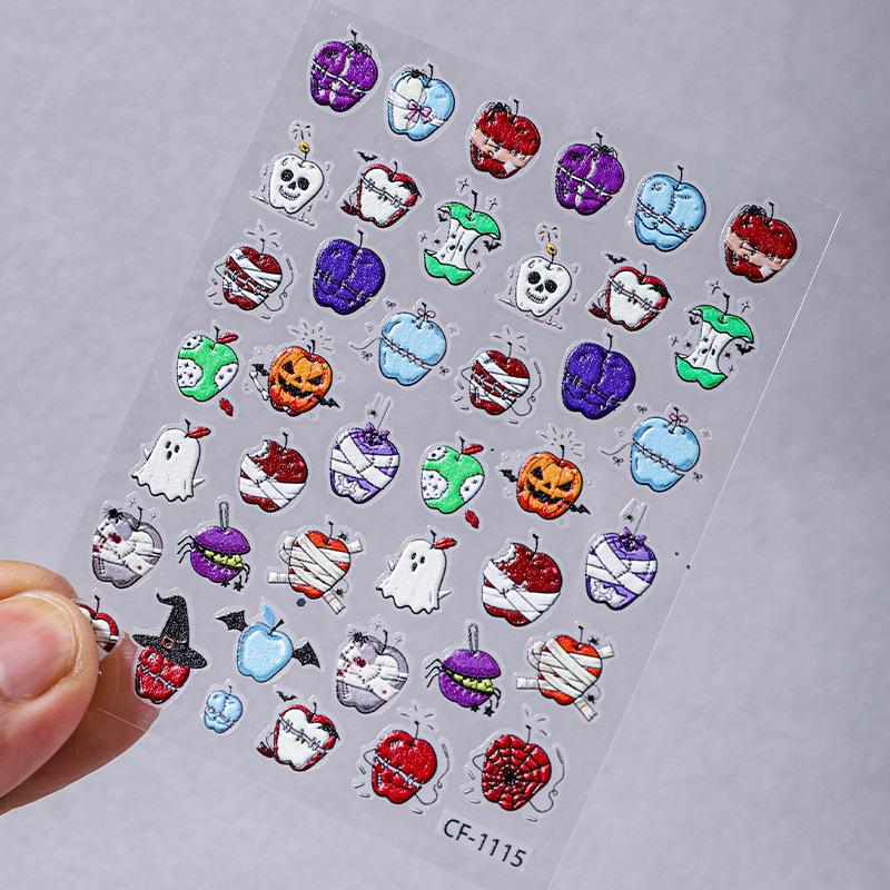 

Cyansea Cute Floating Christmas Eve Nail Art Stickers - Apple Ins Style Halloween Style CF-1115