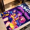 Purple Magic Demon girls group Customized Name Floor Mat Suitable for Kitchen Dining Room Playrooms Balcony Antislip Carpet Office home decor Best for