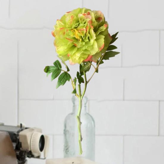 

Компактные искусственные цветы пиона, высокая имитация творческого дома, сделай сам, маленькое имитированное дерево, горшок, растение