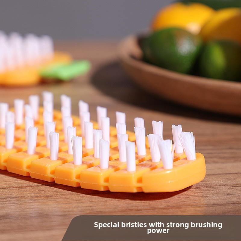 Kitchen Flexible Cleaning Brush For Fruits And Vegetables With Bristles Nylon