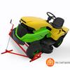 Mower Repair Stand, Foldable Heavy-Duty Steel Lift Platform, 400 kg Lifting Capacity, Telescopic Cart with Handle for Manual and Power Tool Use, Red