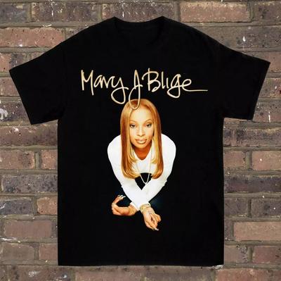 Mary J. Blige TShirt For Men Women Black Short Sleeve Unisex  S234XL MR639 Unisex T-Shirt