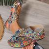 Women Platform Sandals Big Size New Printed Roman Style Shoes for Women Comfortable Wedge Sandals Sandalias De Mujer