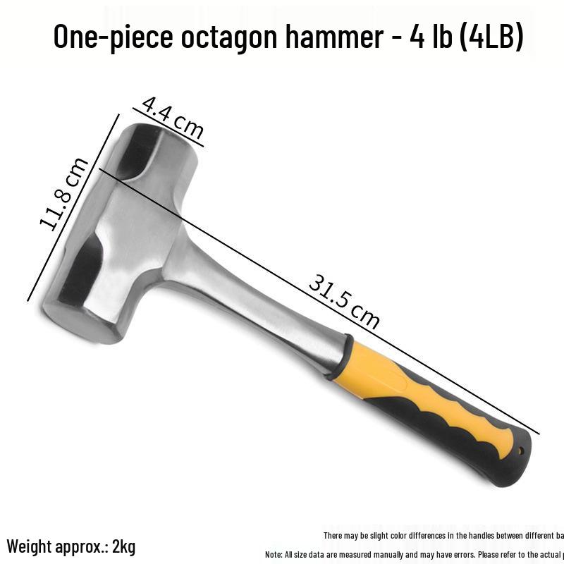 Carbon Steel Claw Hammer with Fiber, Wood & Rubber-Coated Iron Handles