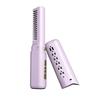2-in-1 Mini Travel Hair Styler Wireless USB-C Rechargeable Curling & Straightening LCD Comb Auto Shutoff for Travel Beauty Hair Tool