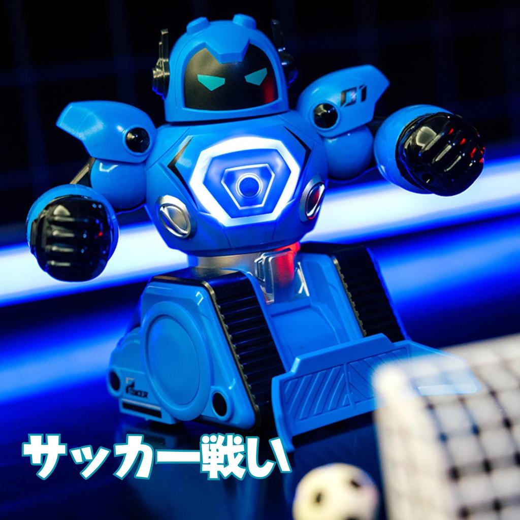 PRECKIN Whirlwind Strike Bojový RC Robot Set, Interaktivní Boxerské a Fotbalové Bojové Hračky, 2 Kusy, Nabíjení přes USB, Modrá a Červená, 2 Náhradní Baterie