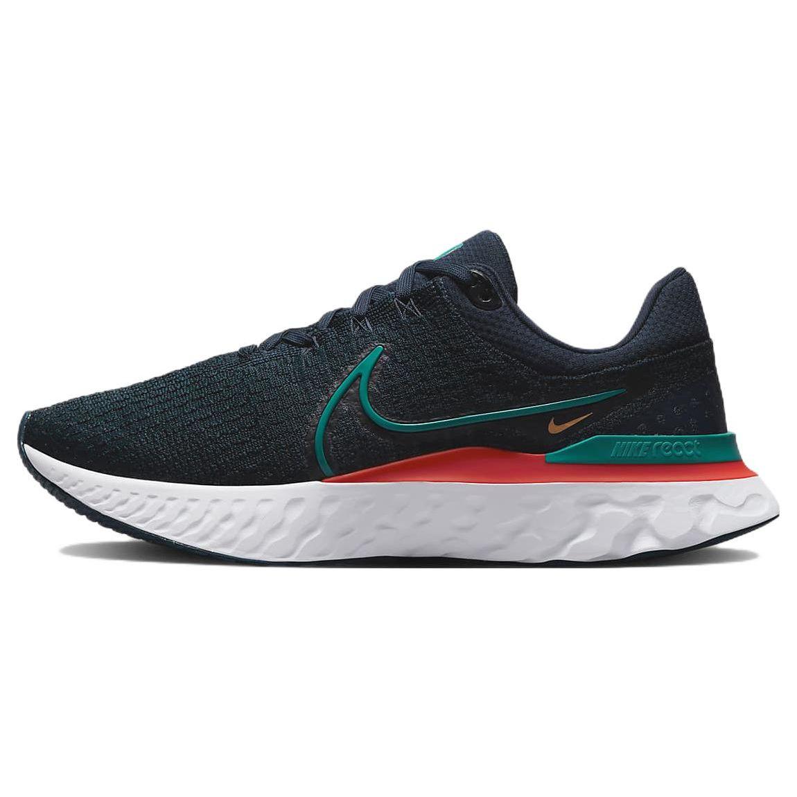 

Nike React Infinity Run Flyknit 3 Obsidian Bright Spruce Men Sneakers Blue White Light-Crimson DH5392-401 48.5