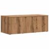 VidaXL Meuble TV chêne artisanal 80x34x30 cm bois d'ingénierie, banc TV, meuble télé, meuble multimédia, buffet TV, meuble 856013