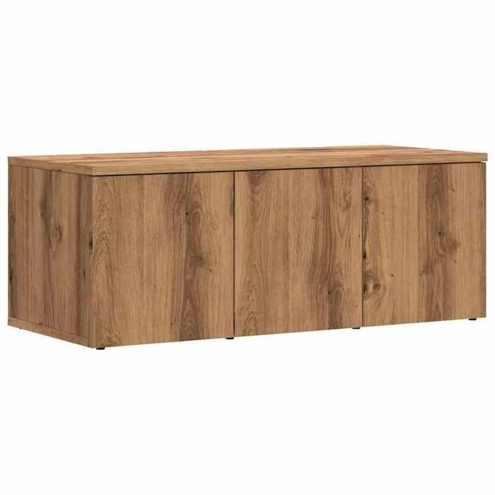 VidaXL Meuble TV chêne artisanal 80x34x30 cm bois d'ingénierie, banc TV, meuble télé, meuble multimédia, buffet TV, meuble 856013