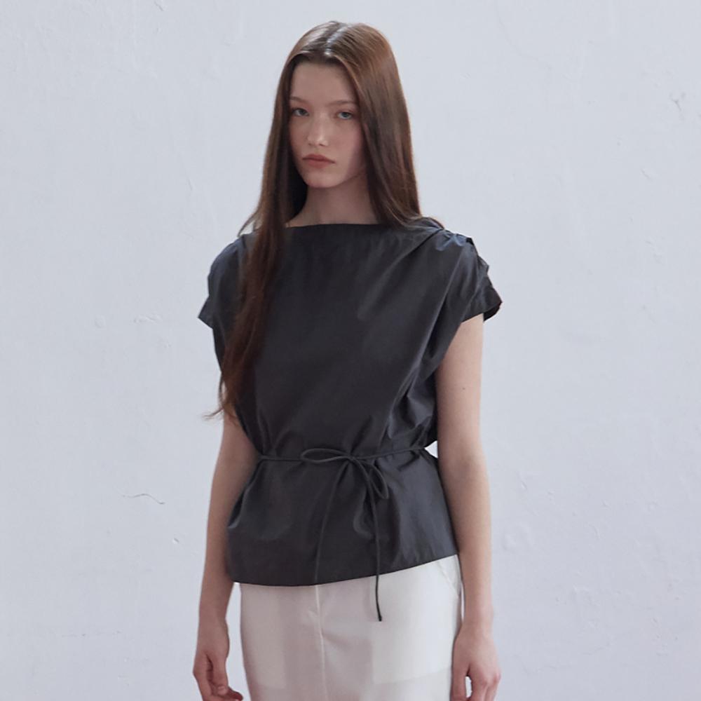 NOEUD Knotline Blouse (Charcoal)