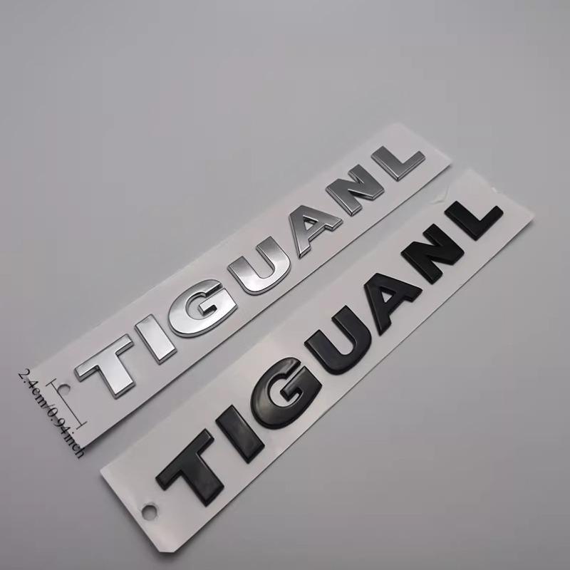 1Pc Rear Trunk Emblem Badge Sticker ABS Plastic Silver and Black for CADDY LAVIDA TIGUAN TIGUANL Logo Decorative
