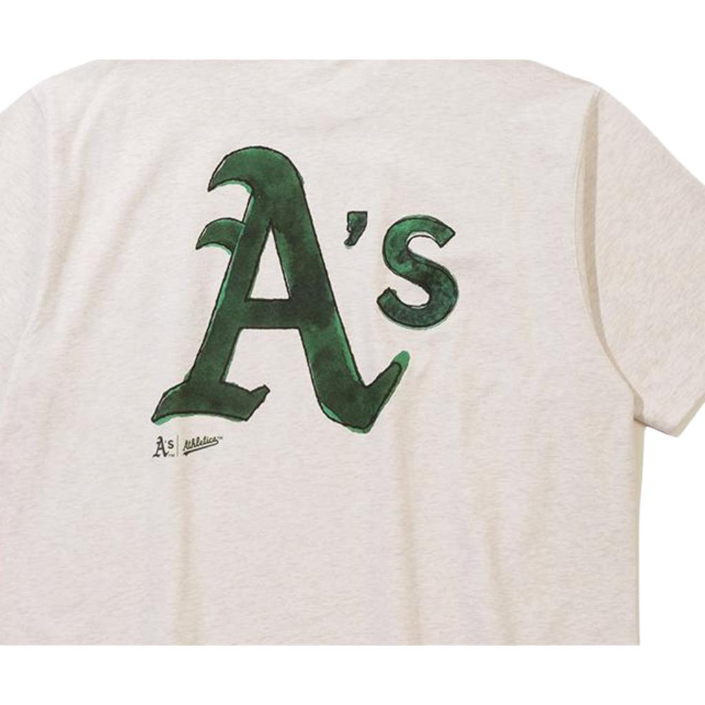 New Era Oakland Athletics Fashion Casual Pullover Short Sleeve Round Neck T-Shirt Unisex Tops 15147541