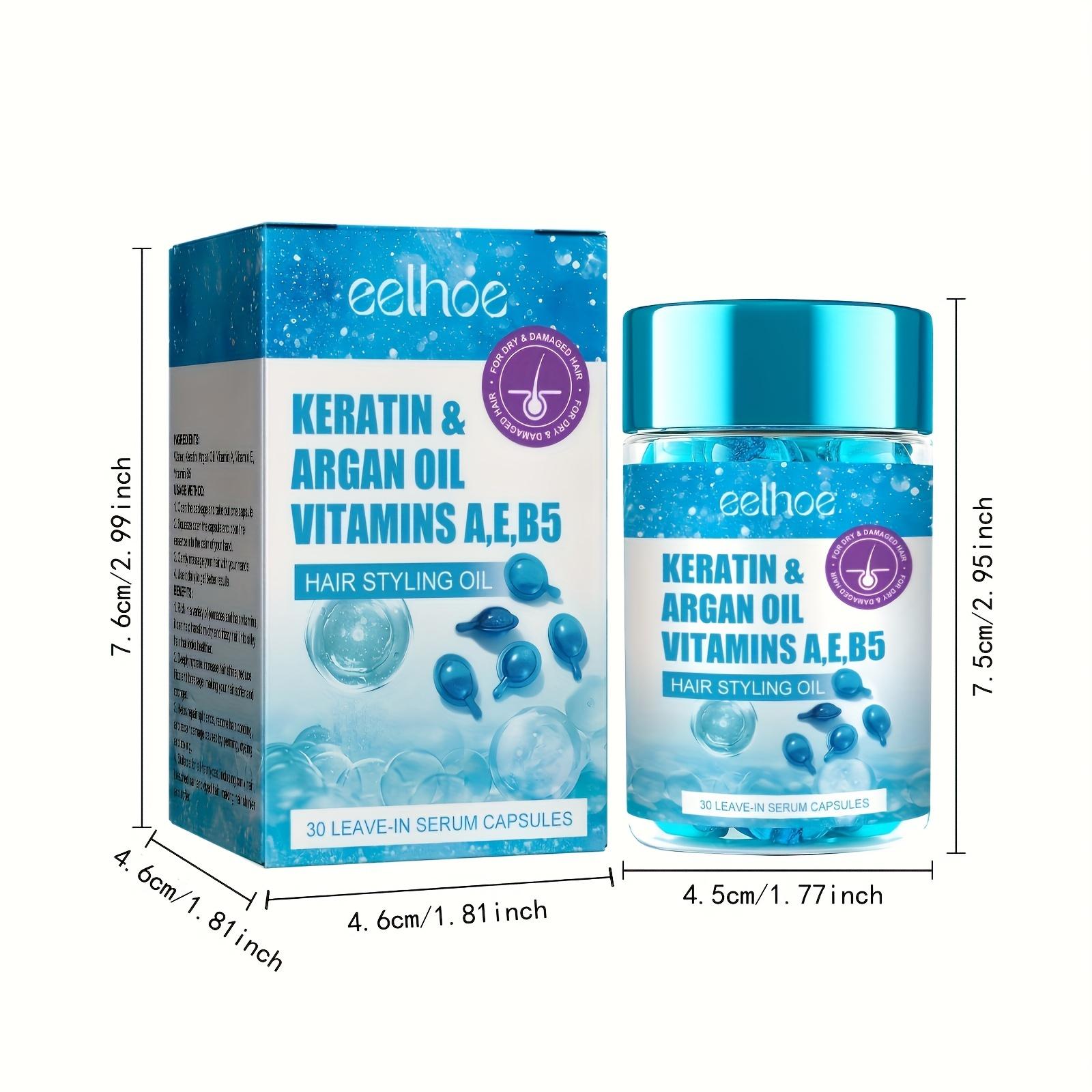 

Магическая витаминная капсула для волос Кератиновое масло Быстрое восстановление волос Мягкие Гладкие Блестящие Глубокое увлажнение Пушистые Сухая кожа головы Средства для ухода за волосами 0.5g*30pcs