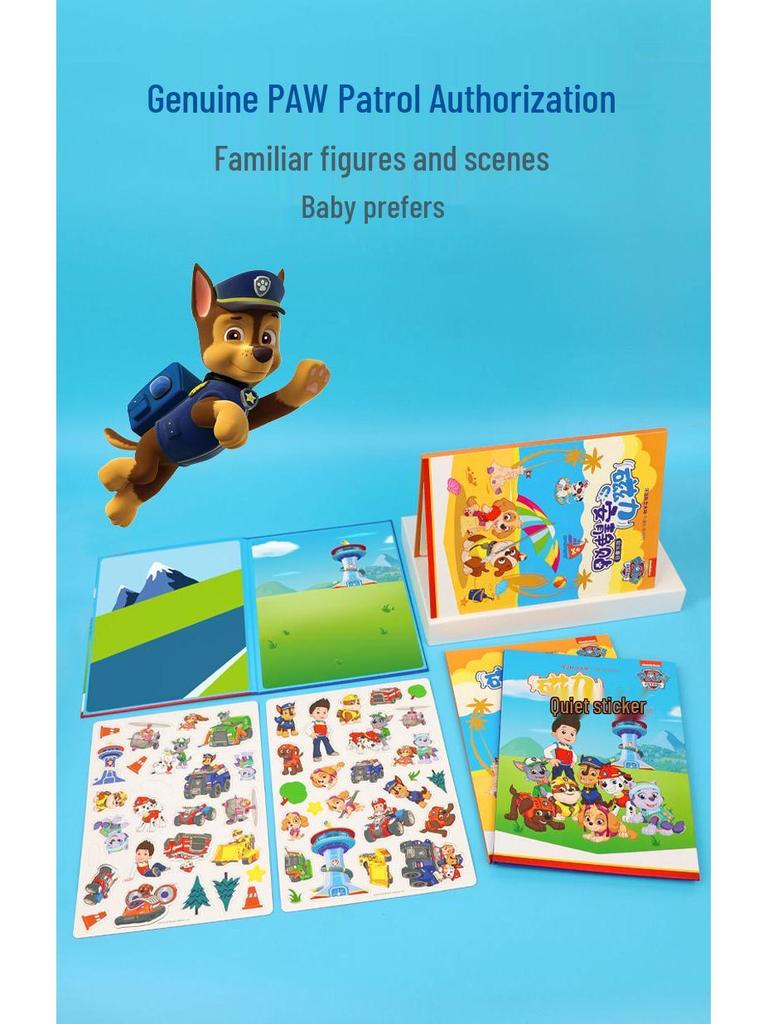 PAW Patrol Magnetic Quiet Book with Snap-on Magnet Stickers – DIY Magnetic Toy for Boys