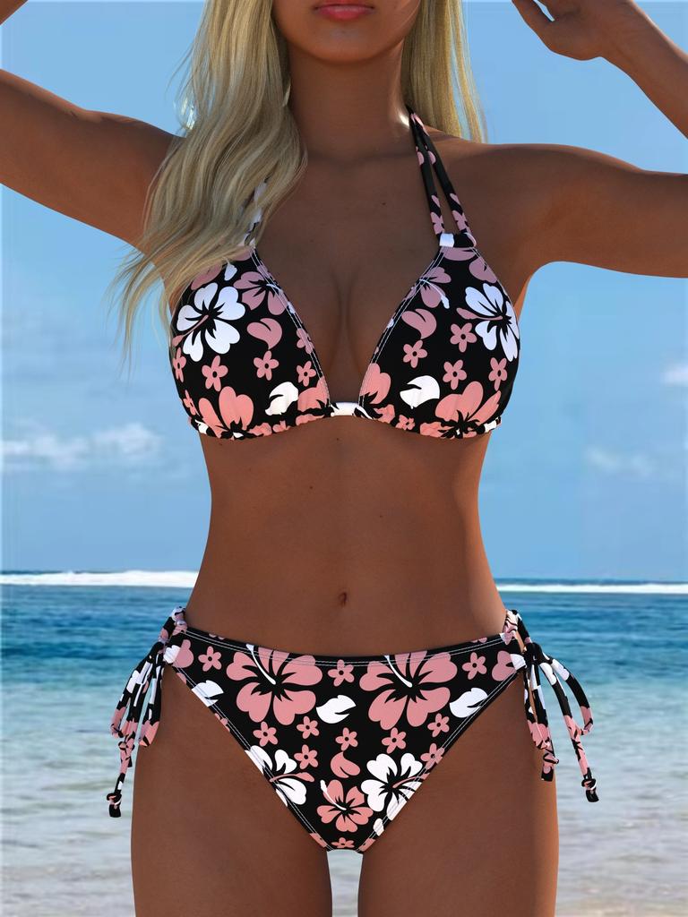 Maillot de bain bikini européen et américain 1011 nouveau maillot de bain deux pièces femme explosion Xiyin temu