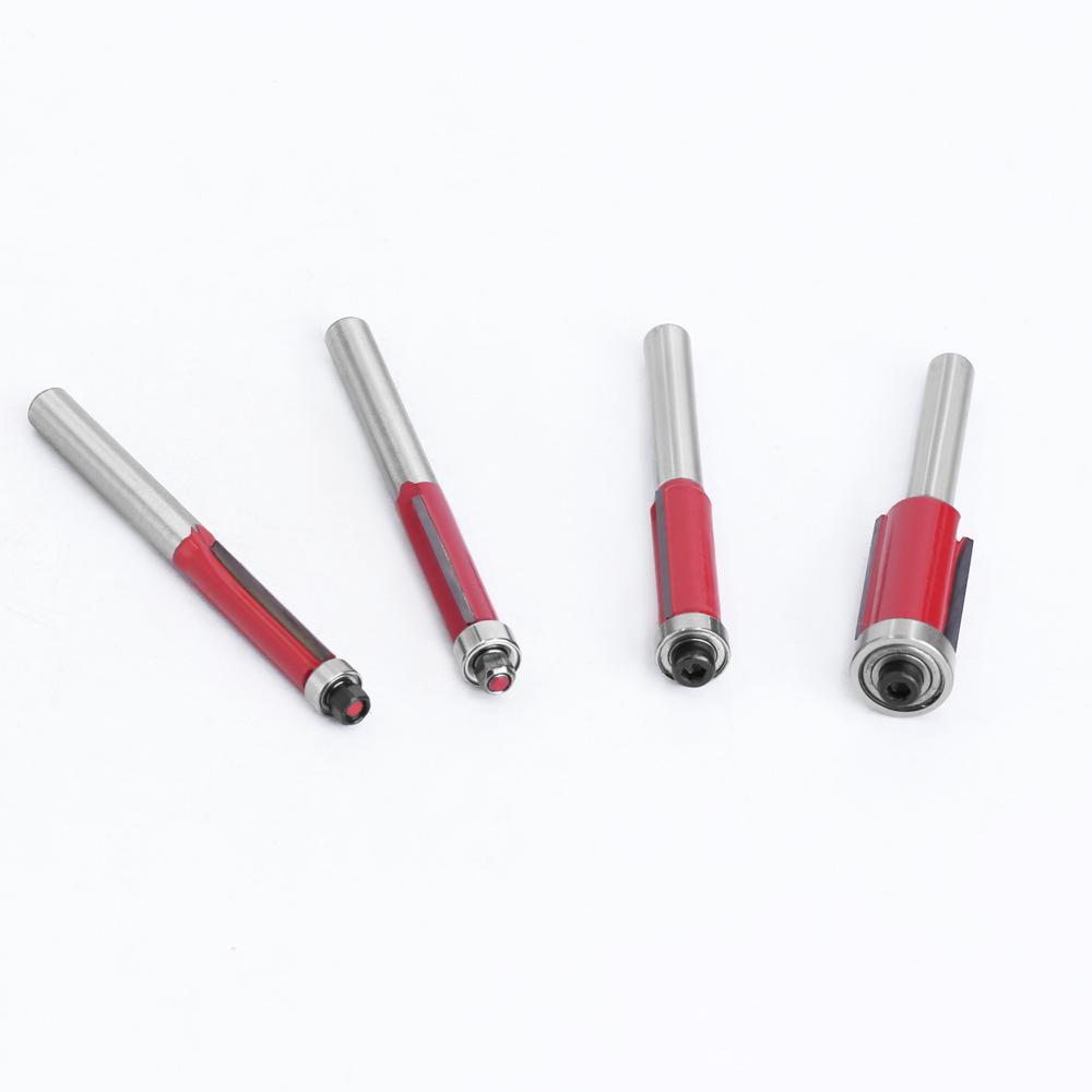 1/4" Woodworking Bearing Trimming Knife - Right Angle Chamfer Edge Banding Cutter