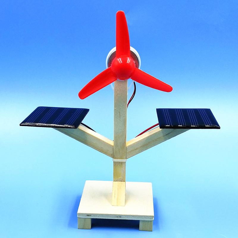 DIY Solar Fan Kit for Students: Science Experiment & Invention 14x20 cm