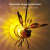 Solar Bug Fairy Lights Metal Iron Insect Statue with LED Winged Ant Lamp Outdoor Hanging Tree Ornament for Yard Garden Art Decor