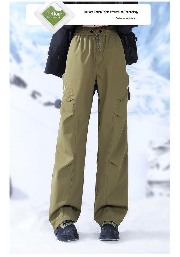 3-in-1 Men's and Women's Ski Pants: Fleece-Lined, Windproof, Waterproof for -40°C Winter Outdoors.