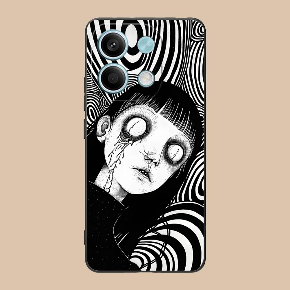Terror Gothic Art Mobile Phone Case for POCO M7 M6 M5 M4 M3 X7 X6 X5 X4 X3 Pro GT 5G Colorful Printing Cover Cover Luxury Pretty