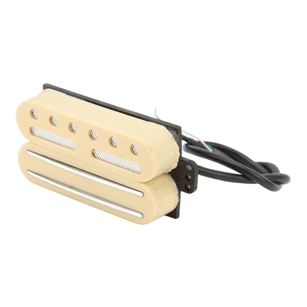 Guitar Pickup Metal Plastic Sweet Delicate Sound Noise Free Dual Coil Single Pickup