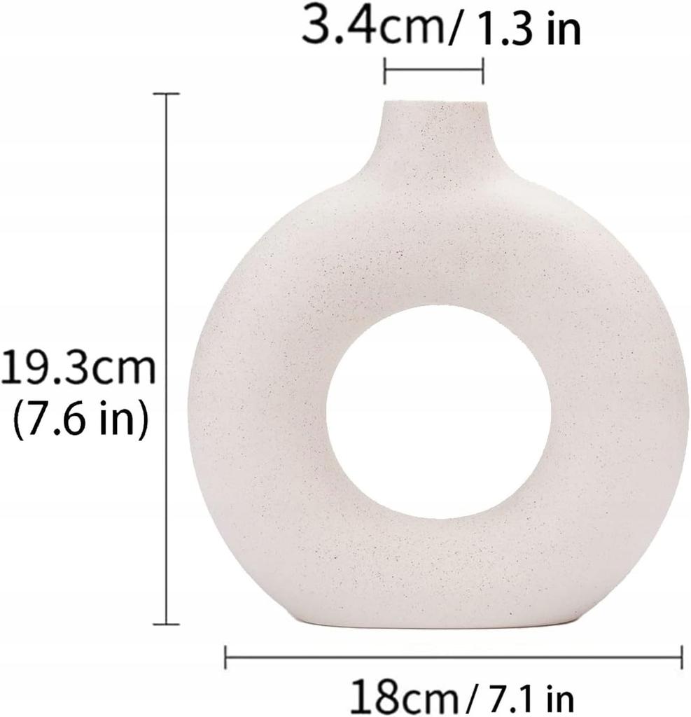 Wazon ceramiczny cętkowany elegancki prezent na kwiaty minimalistyczny