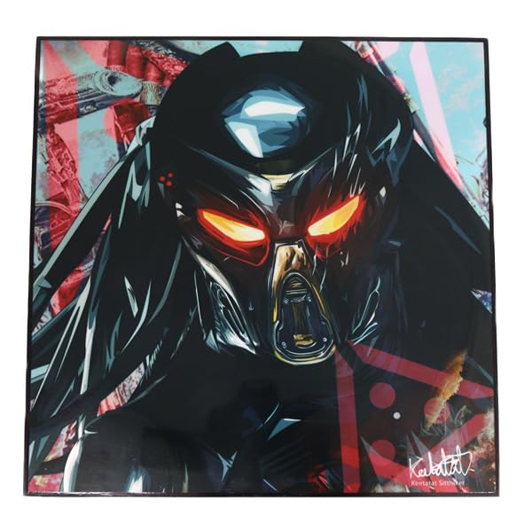 Арт-рамка Хищник KEETATAT SITTHIKET Хищник Монстр Кино Поп-арт Рамка Искусство для интерьера Поп-арт Картина Иностранный Постер Панель Импортный Да tribute