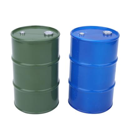 2PCS Simulation Metal Mini Oil Drum Container Decoration Fit for 1 10 RC Crawler(BlueGreen )