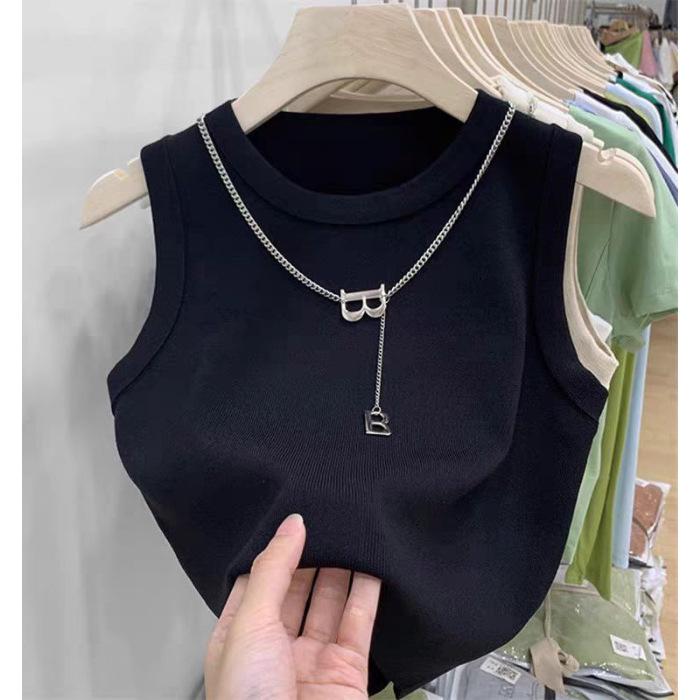 

Women s Striped Summer Camisole: Versatile Knit Short-Sleeve Top with Beautiful Back Detail One Size