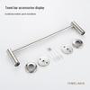 304 Stainless Steel Double Bar Bathroom Towel Rack