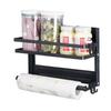 Magnetic Refrigerator Organizer with Cling Film Dispenser