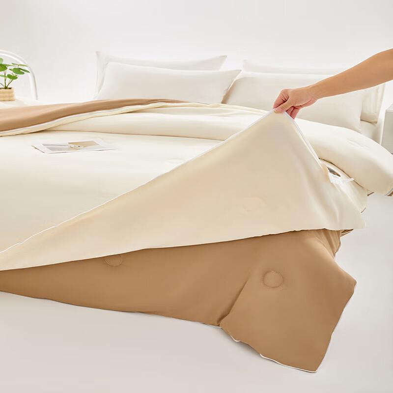 Muji-Style Two-Tone Soybean Fiber Quilt