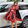 European & American Fashion: Women's Faux Fox Fur Shawl Coat