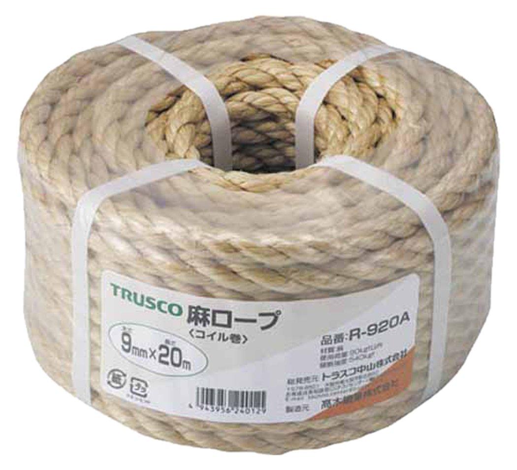 

TRUSCO Hemp Rope x 20m Coil, 9