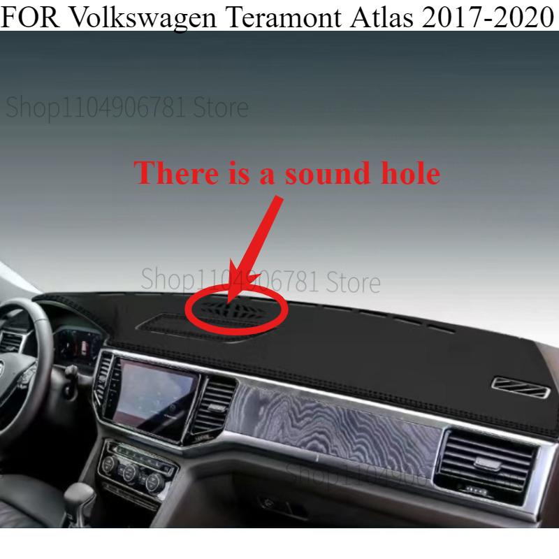 FÜR Volkswagen Teramont Atlas 2017- Auto Armaturenbrettmatte Armaturenbrettmatte Armaturenbrett Abdeckung Sonnenschutz Armaturenbrett Abdeckung Teppich Zubehör