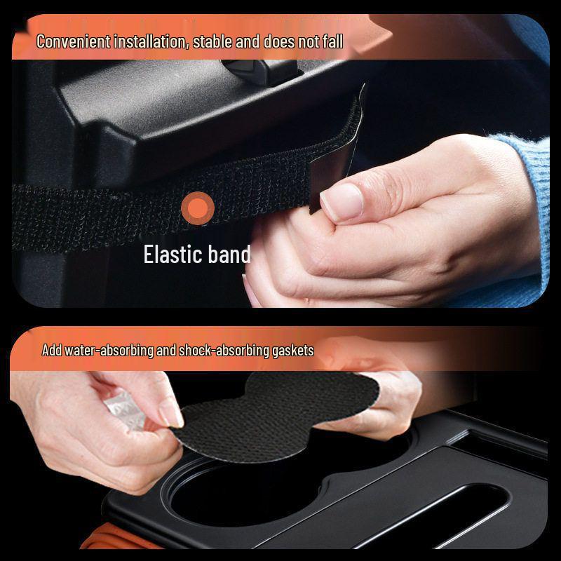 5-in-1 Leather Car Armrest Cushion with Storage & Tissue Holder