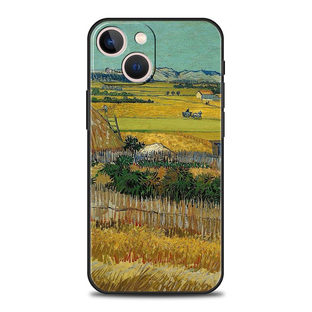 Van Gogh Oil Painting Phone Case For iPhone Apple 14 13 Pro Max 12 11 Mini 7 8 Plus XR XS X SE 2020 Cover Shell Soft Coque Funda