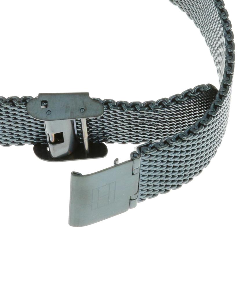 Tommy Hilfiger Watch with Blue Dial and Stainless Steel Mesh Strap Men's (Product Number 1791841)