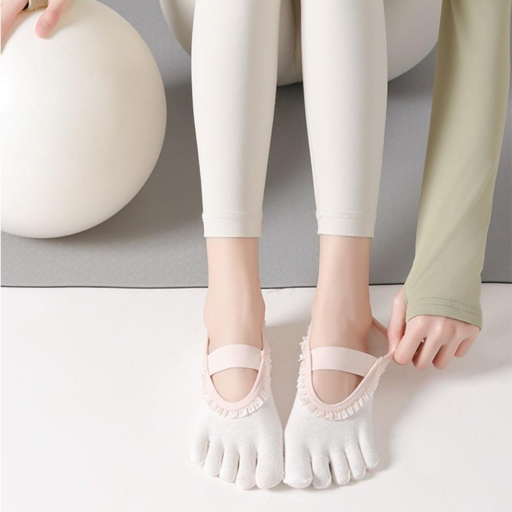 Soft Five Toes Pilates Sock Elastic Boat Socks Breathable Low-Ankle Socks  Exercise
