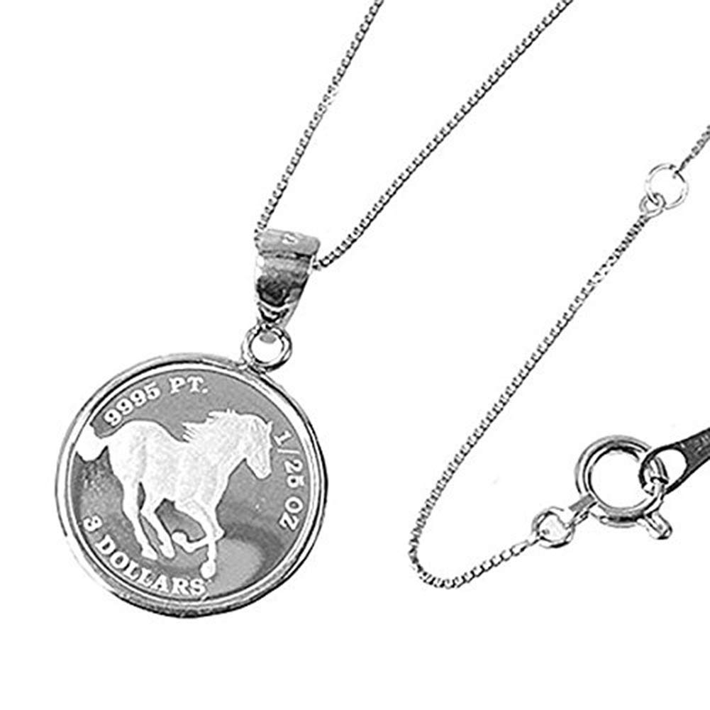 

Box for You and Pure Platinum Tuvalu Horse Horse Pendant Necklace [Jewelry Me] (Pt1000) [Horse] (1/25oz) A00235/01104 [Giftwrapped]