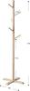 Pearl Metal Wooden Pole Hanger, Medium, Natural, 2kg per hook, 45cm wide, N-8285