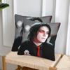 Gerard Way Mcr 2 Pcs Square Pillowcase Pillow Cover Cushion Zip Decorative Comfort Throw Pillow For Home Car