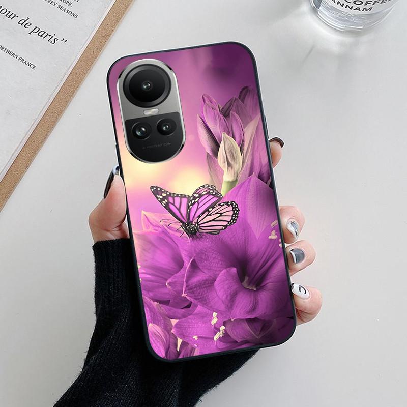 For OPPO Reno 10 5G Case CPH2531 Fashion Soft Silicone Back Cases for OPPO Reno10 Pro Plus CPH2521 Phone Cover etui Fundas Cute