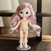 1 Pcs 16Cm Doll With Different Expressions, Cute 1/8 Bjd Doll, 13 Joint Movable Doll Girl Toy
