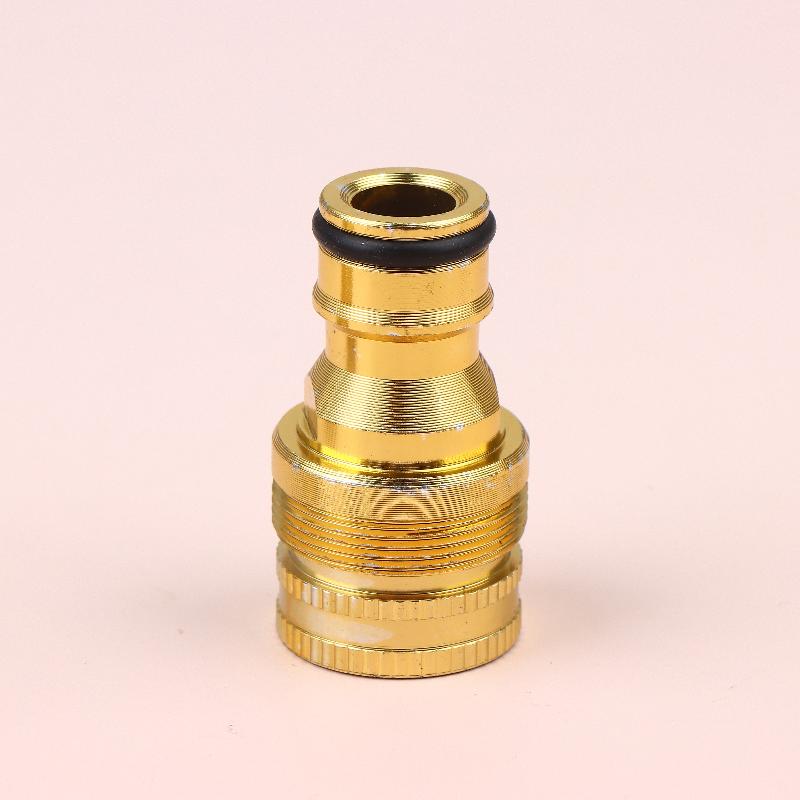 2Pcs Standard Aluminum Hose Connector Set - 4/6'' Tap Fitting Quick Connect For Garden Pipes Hose Connector